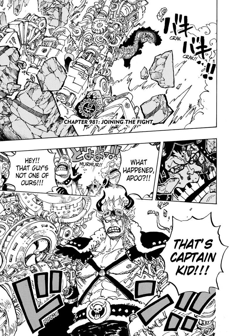 One Piece Chapter 981 One Piece Manga Online