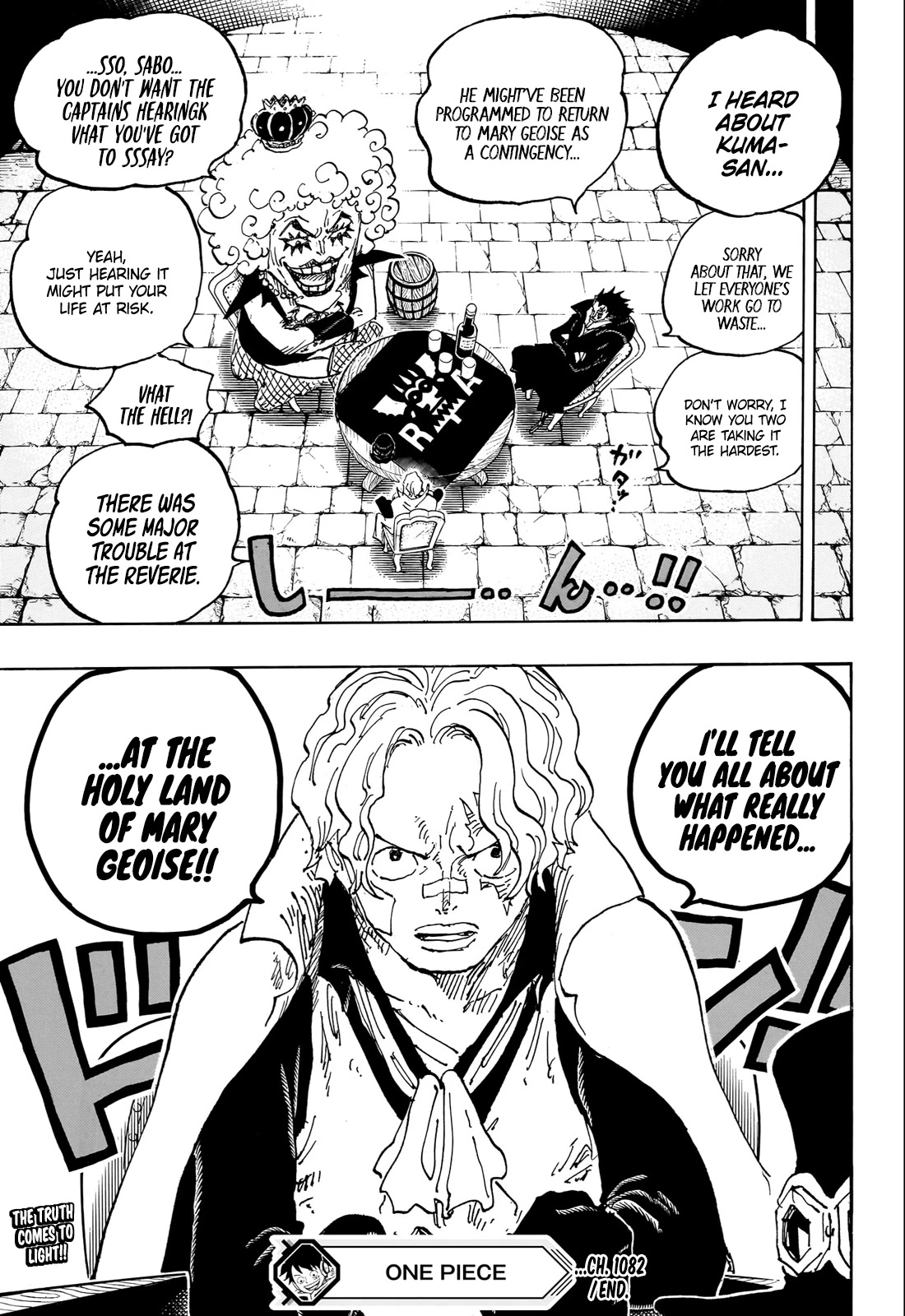 One piece, Chapter 1082 Let