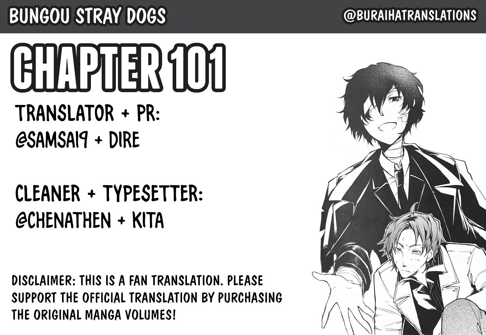 Bungou Stray Dogs, Chapter 101 image 01
