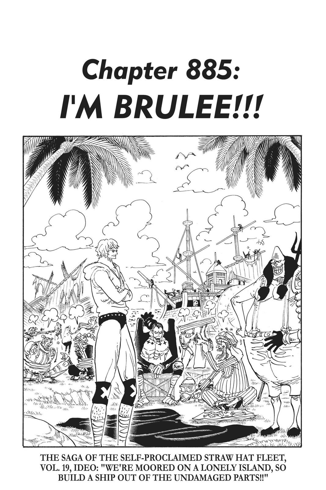 One Piece, Chapter 885 image 01