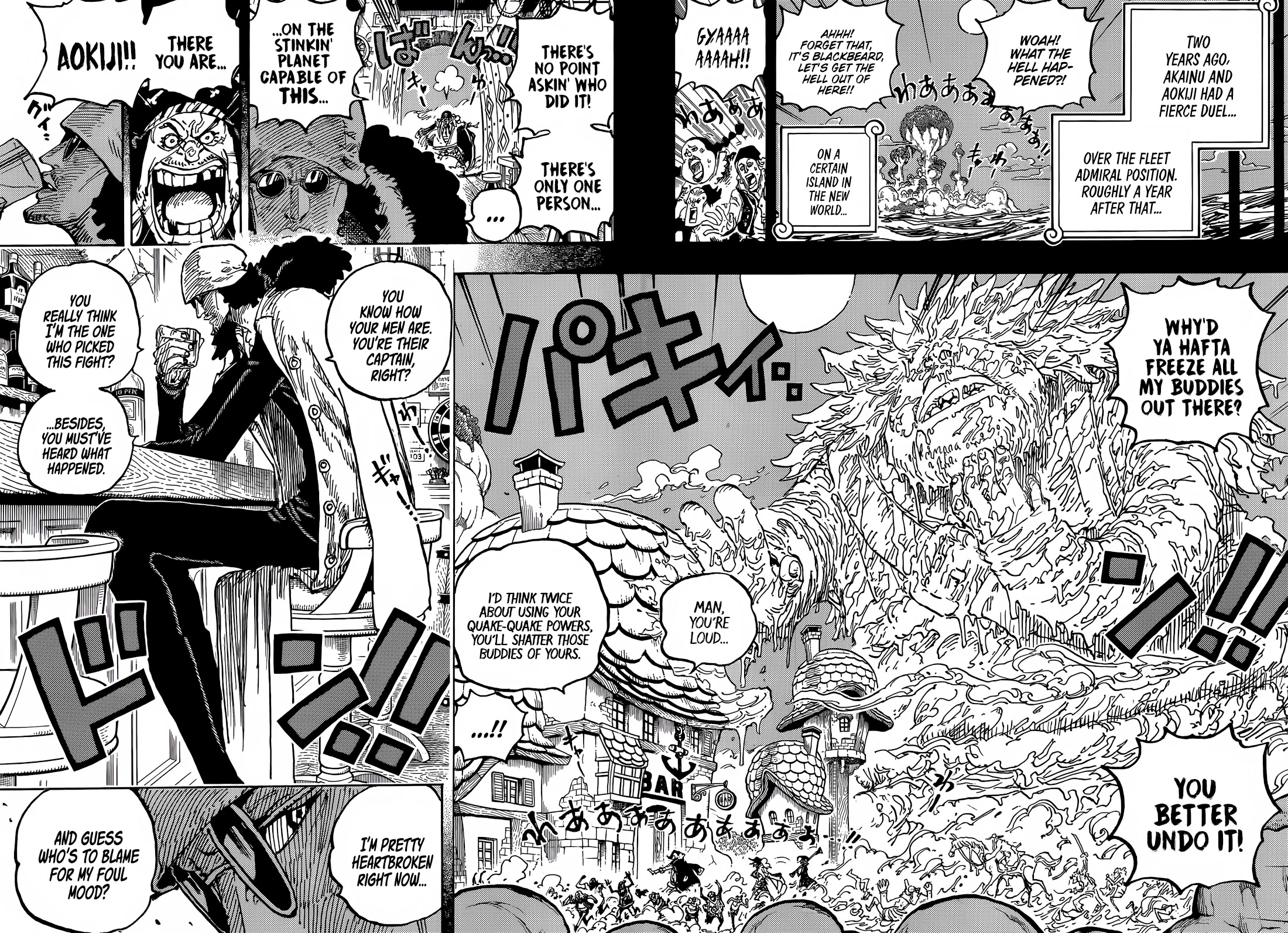 One Piece, Chapter 1081 Kuzan, Tenth Captain Of The Blackbeard Pirates image 08