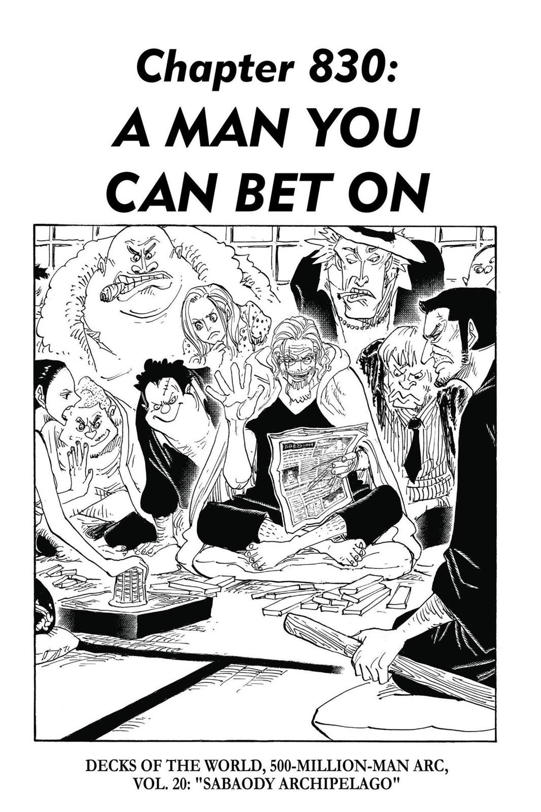 One Piece, Chapter 830 image 001
