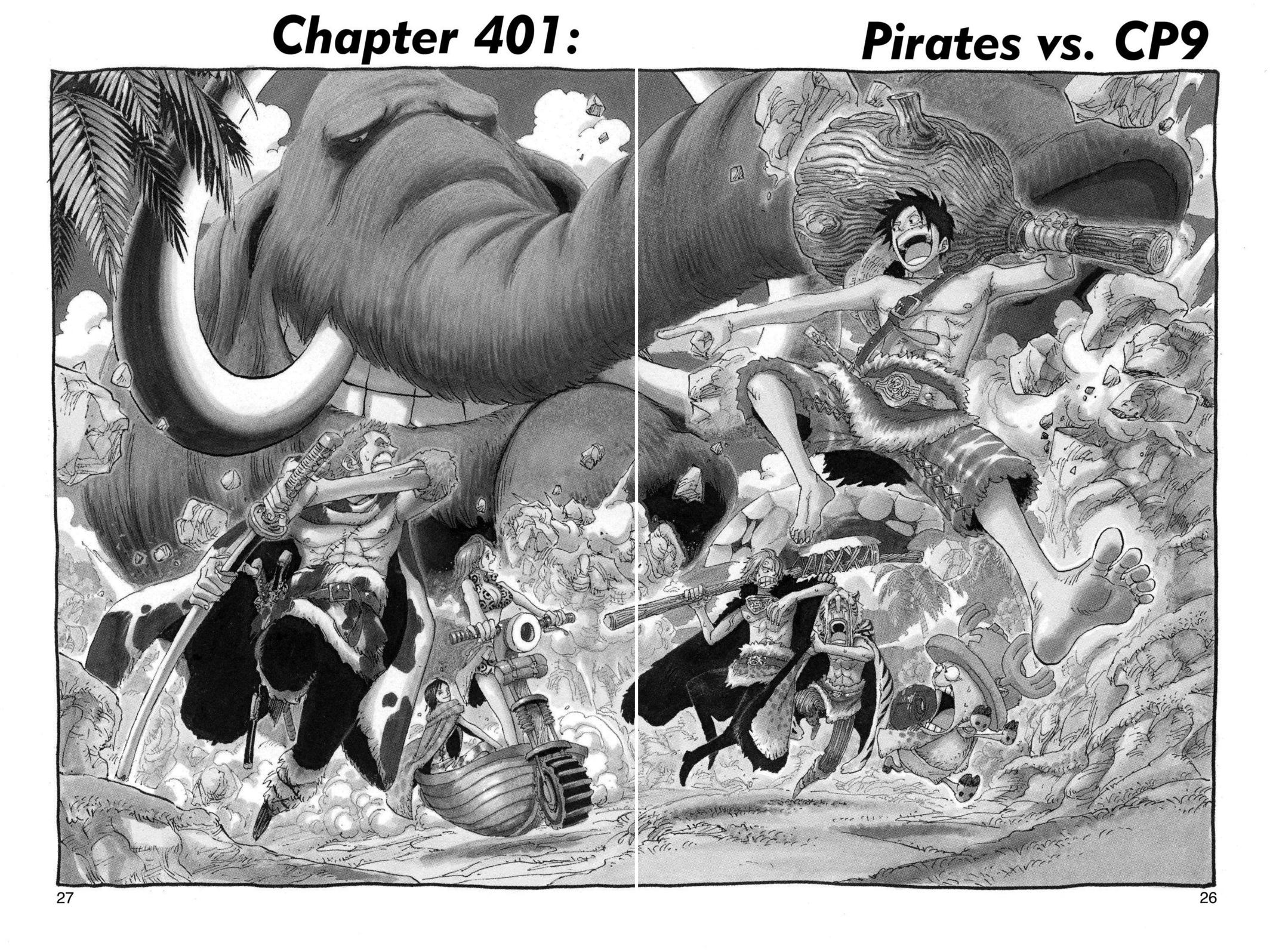 One Piece, Chapter 401 image 01