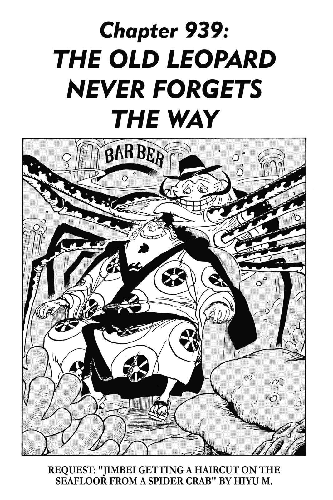 One Piece, Chapter 939 image 01