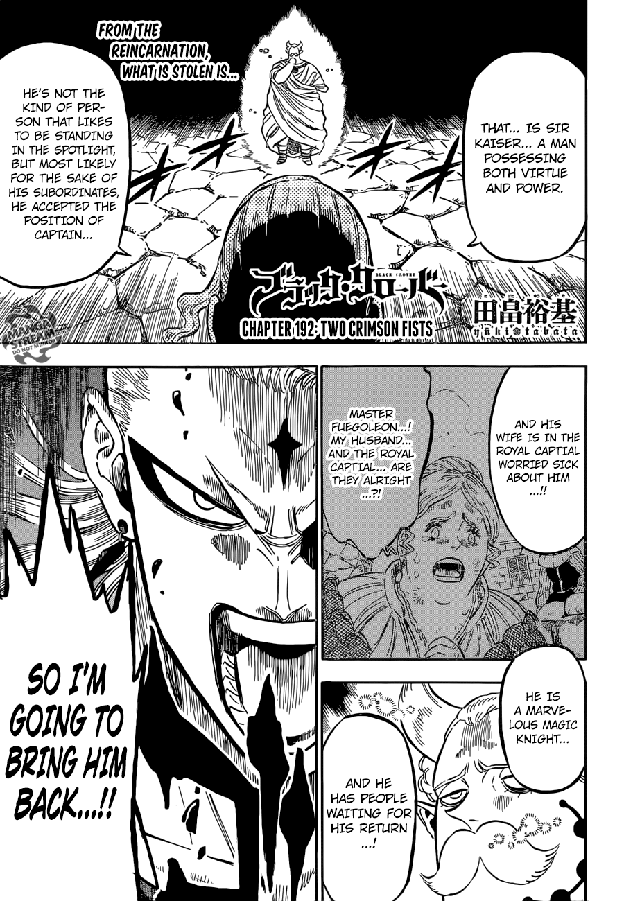 Black Clove, Chapter 192 image 01