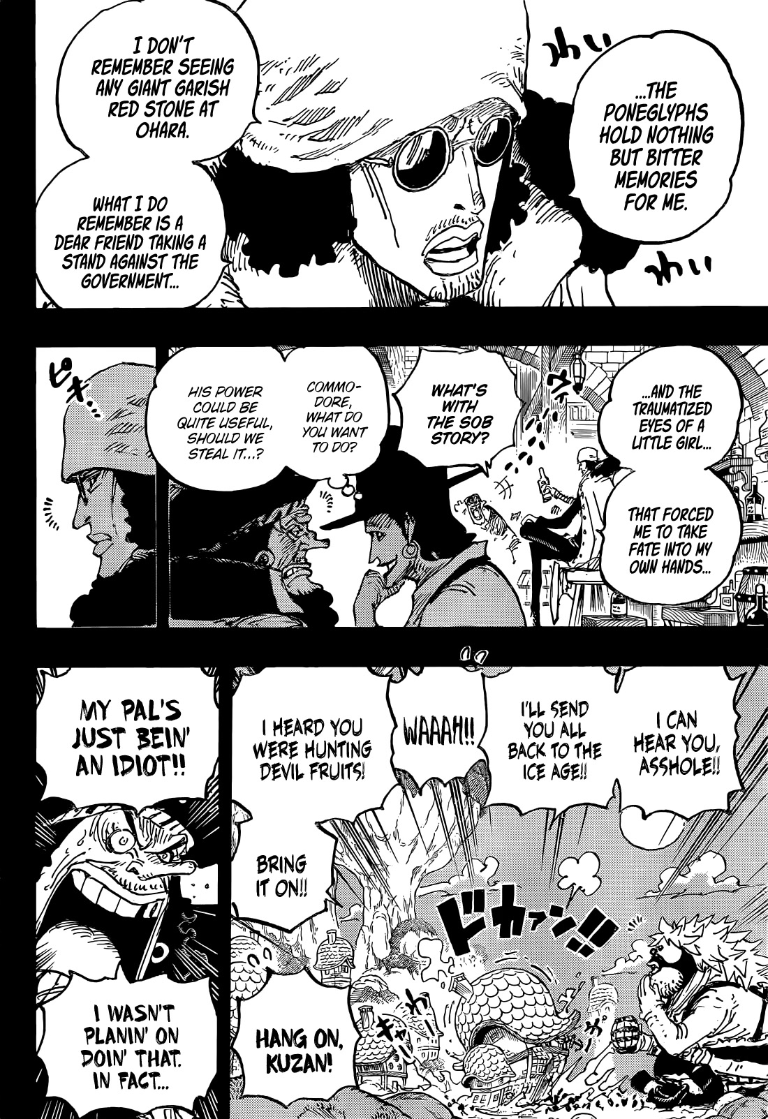 One piece, Chapter 1081 Kuzan, Tenth Captain Of The Blackbeard Pirates image 11
