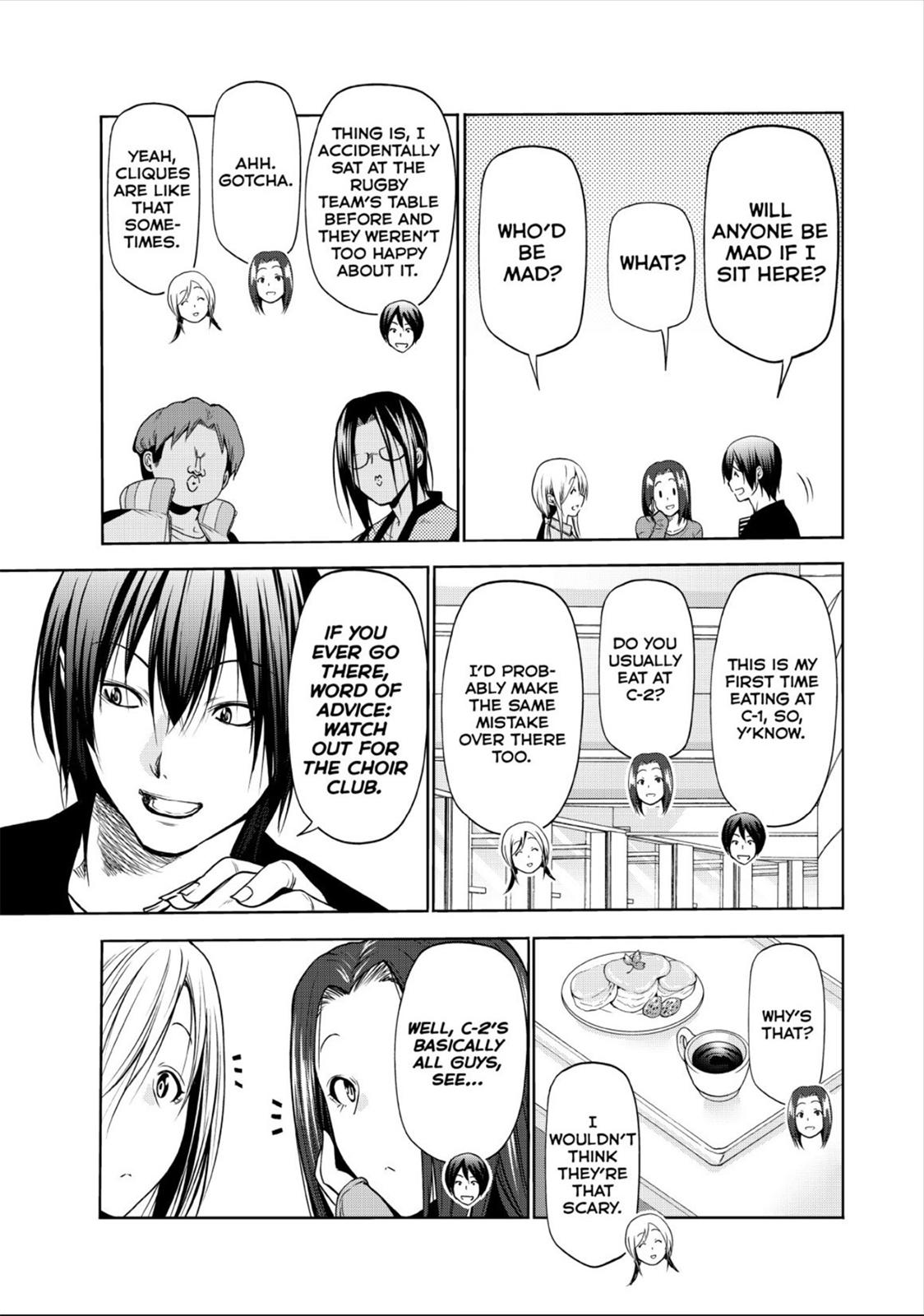 Grand Blue: Mitarai made a mistake.