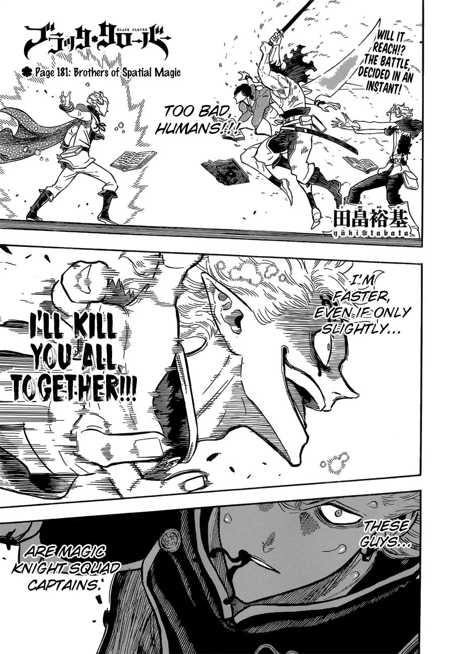Black Clove, Chapter 181 image 01