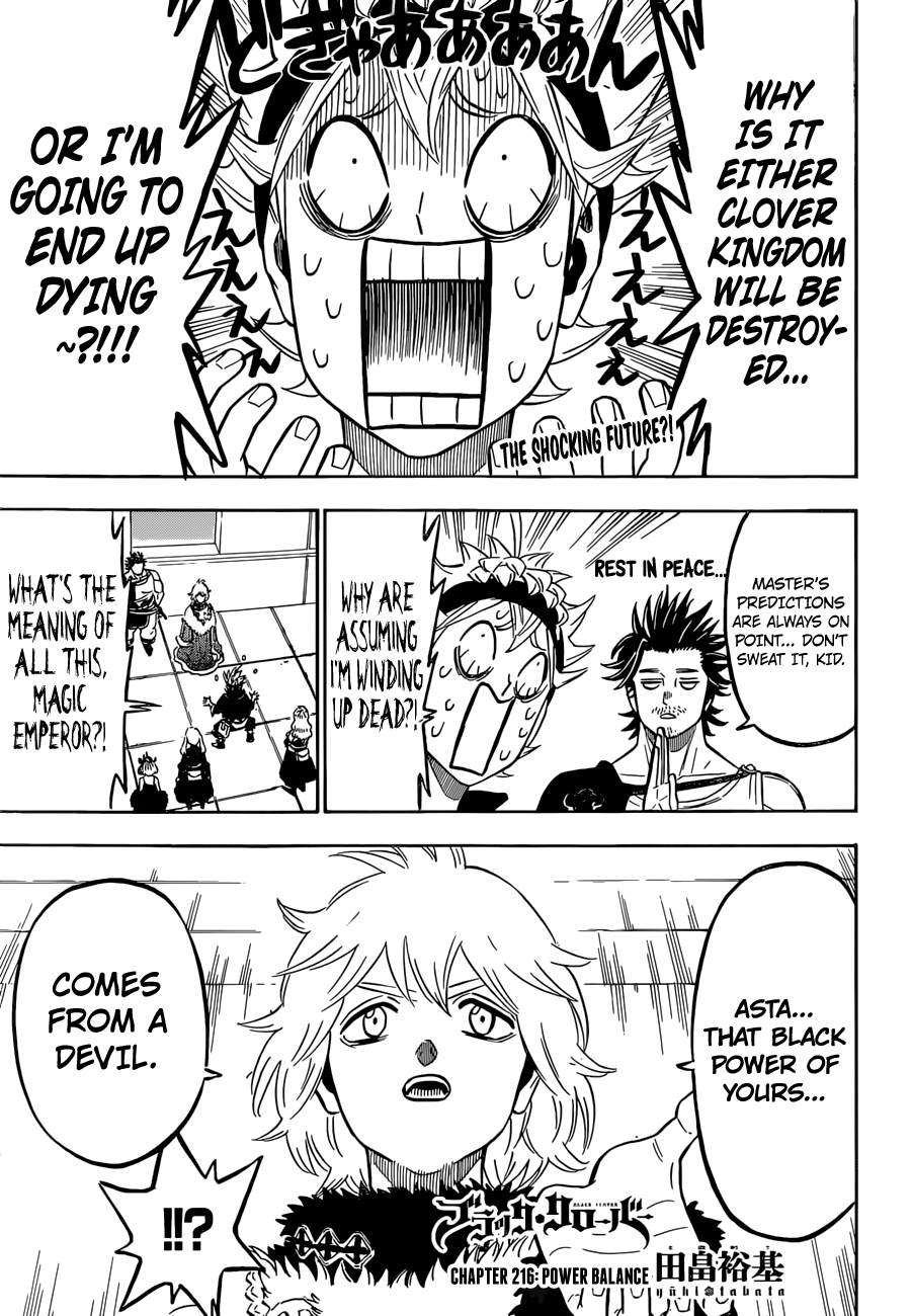 Black Clove, Chapter 216 image 01