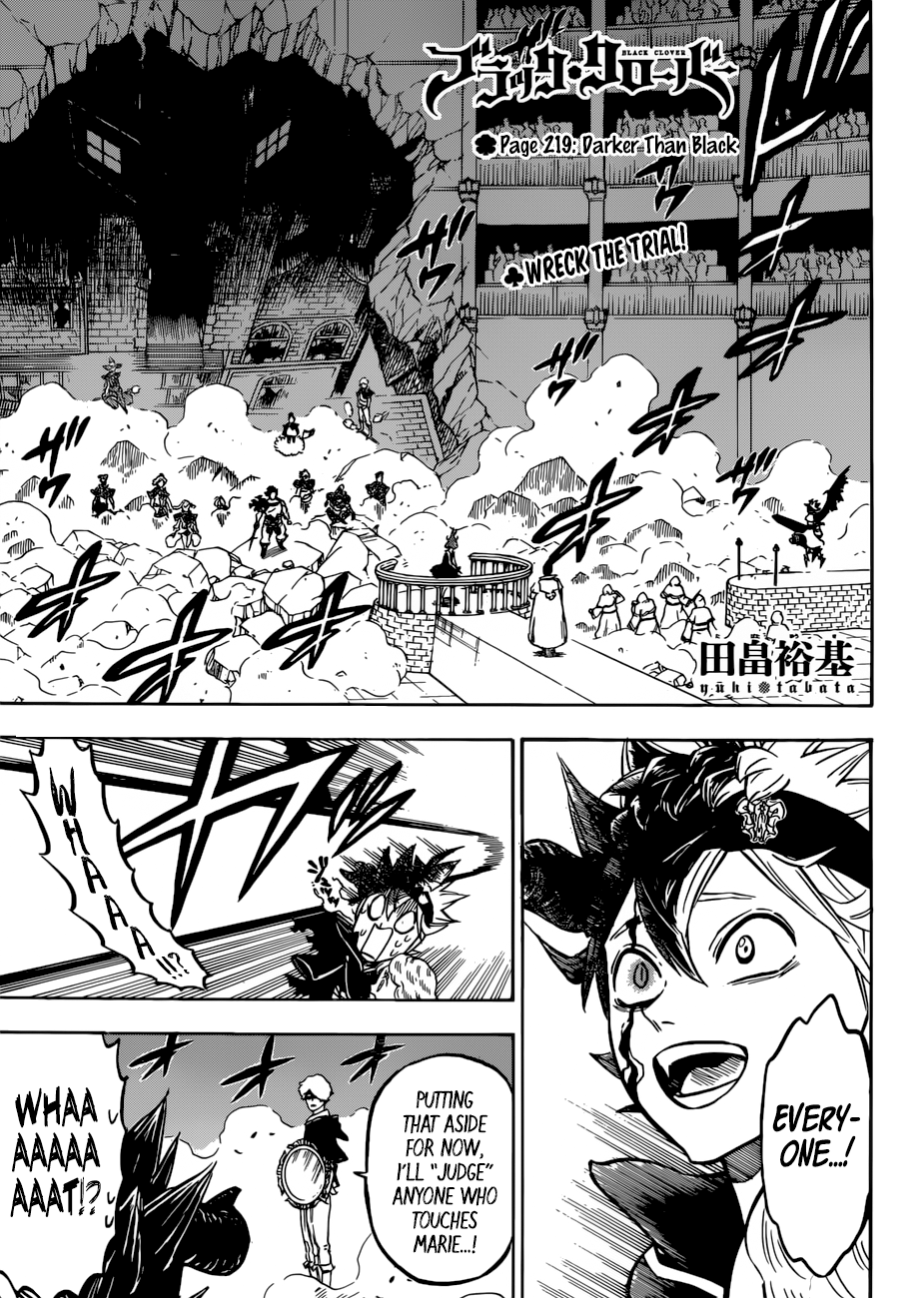 Black Clove, Chapter 219 image 01