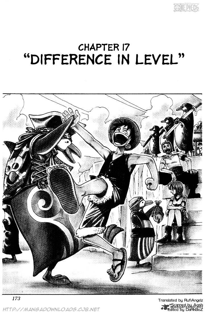 One piece, Chapter 17  Difference In Level image 01