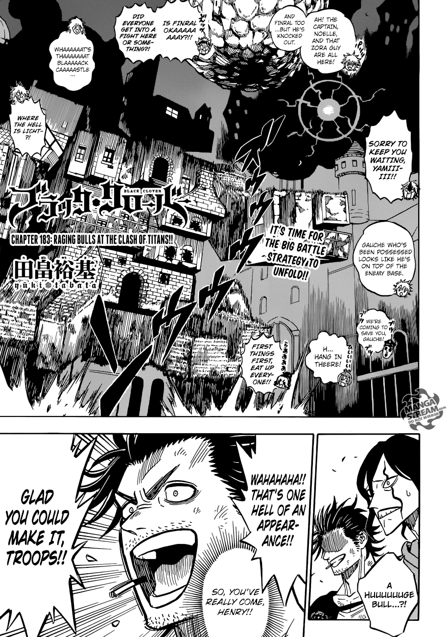 Black Clove, Chapter 183 image 01