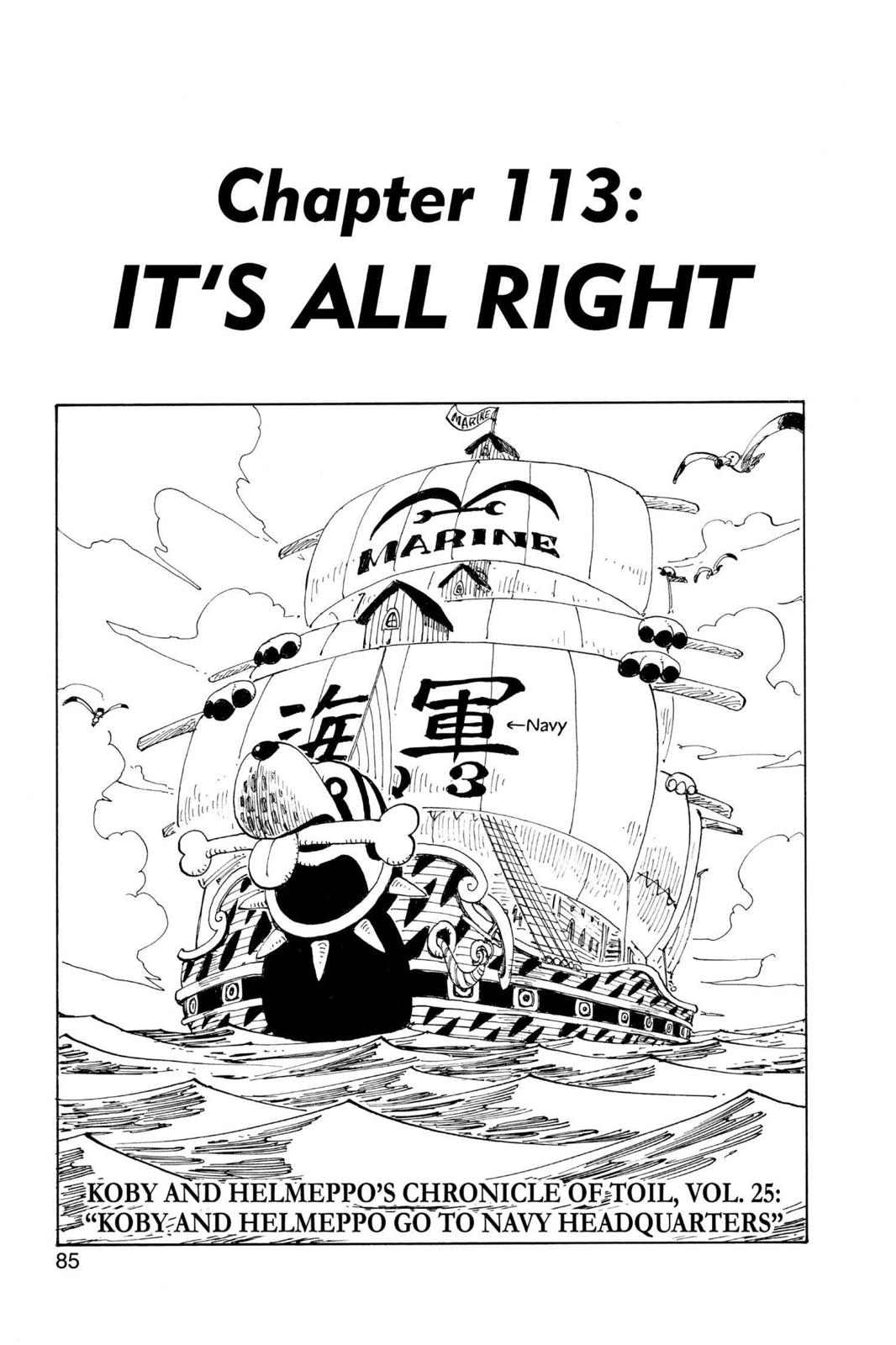 One Piece, Chapter 113 image 001